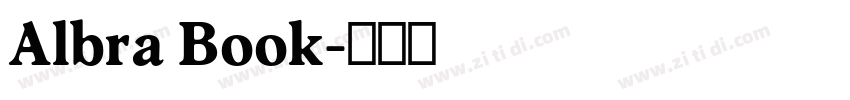 Albra Book字体转换